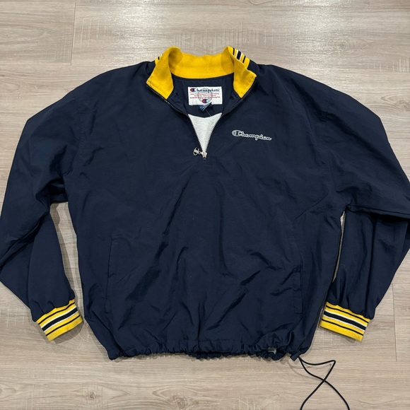 Vintage Champion Windbreaker Quarter Zip Jacket - Picture 1 of 5